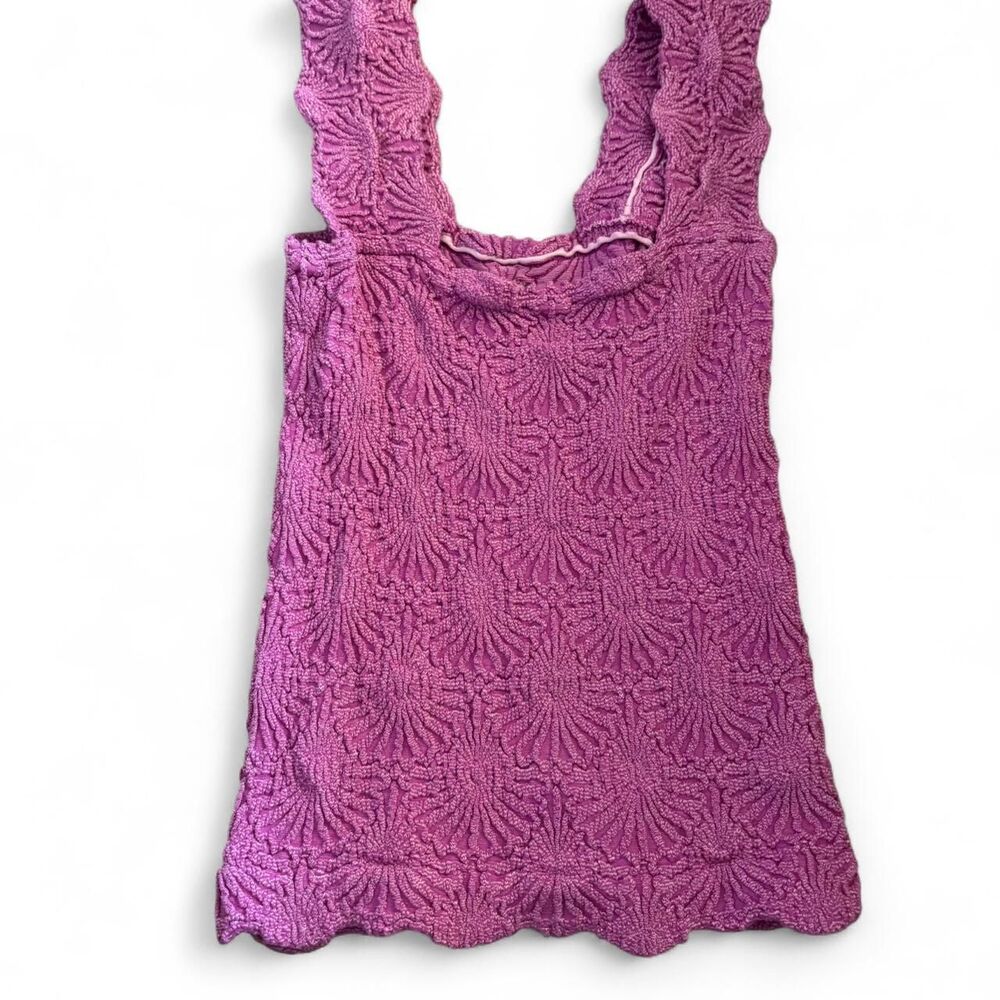 Free-people Women's Purple and Pink Vest